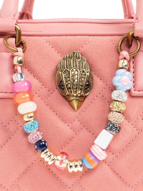 oro rosa bolso acolchado rosa