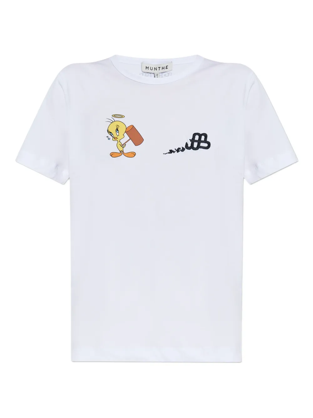MUNTHE x Looney Tunes Tweety bird-print T-shirt | White | Image 1