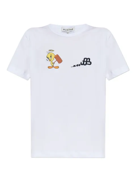 MUNTHE x Looney Tunes Tweety bird-print T-shirt