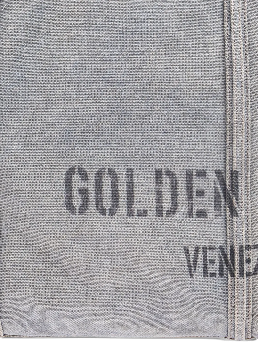 Golden Goose Shopper met logoprint Grijs