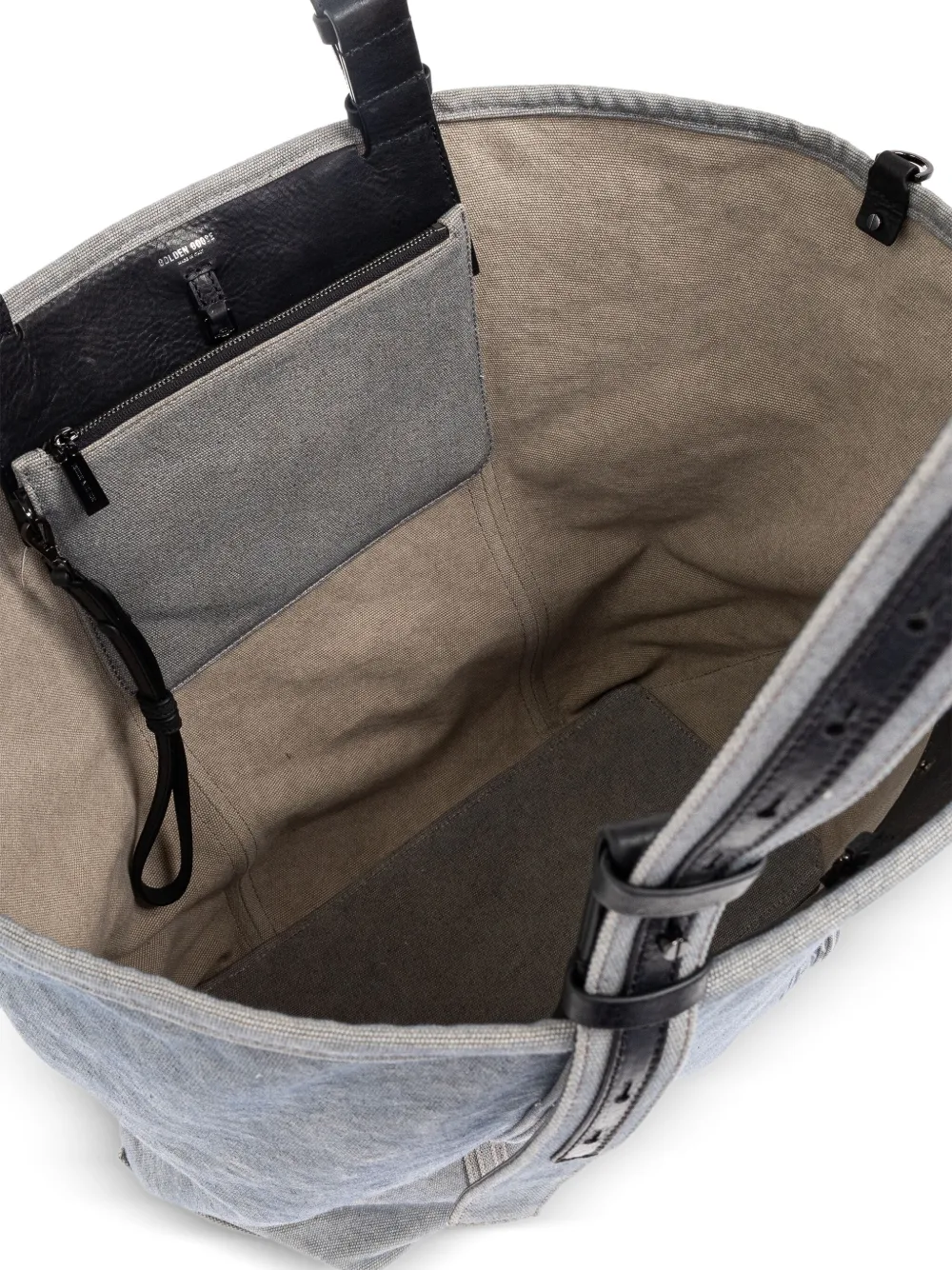 Golden Goose Shopper met logoprint Grijs