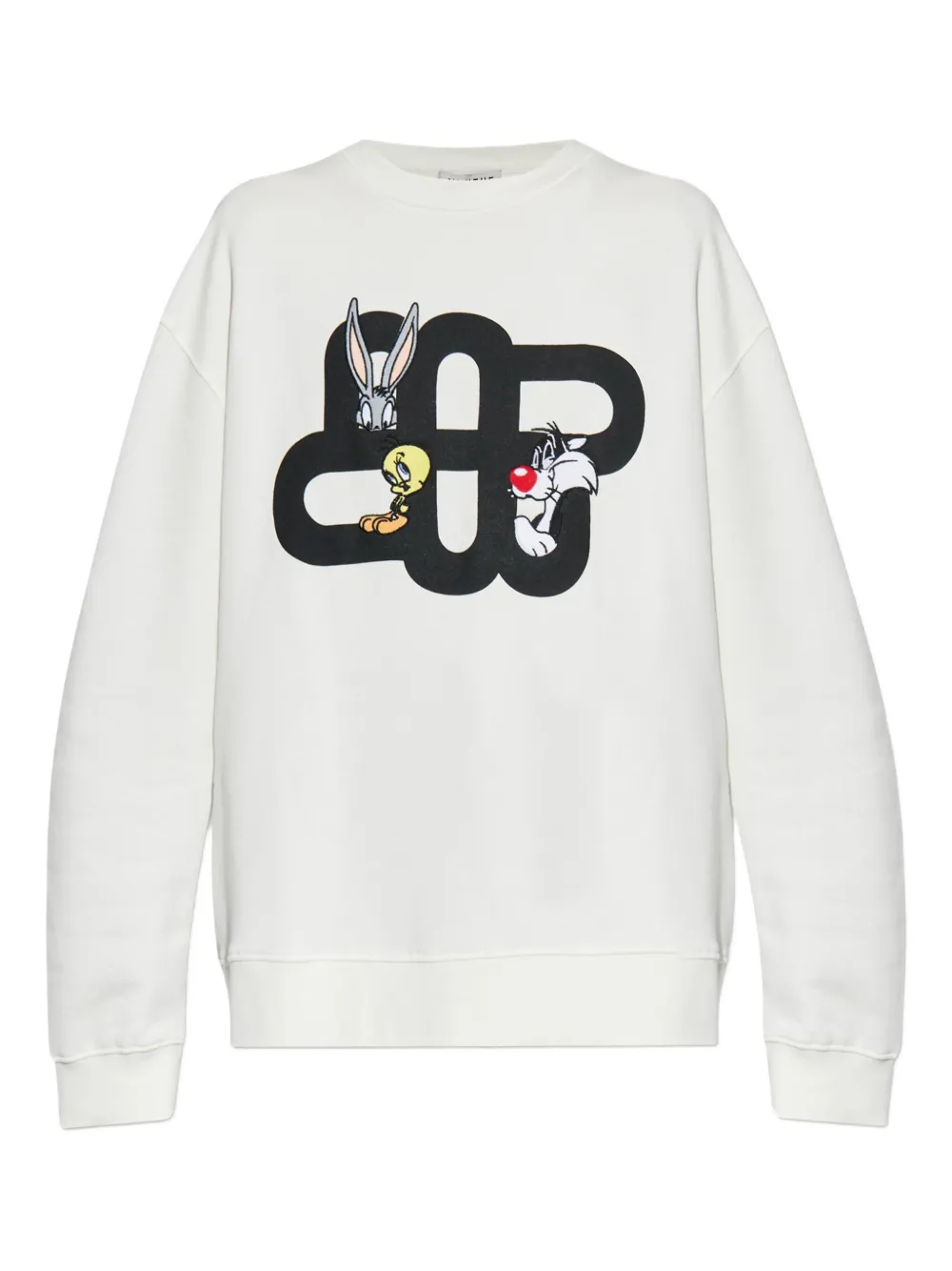 Munthe X Looney Tunes Linki Bugs Bunny Tweety Sylvestre Sweatshirt In White