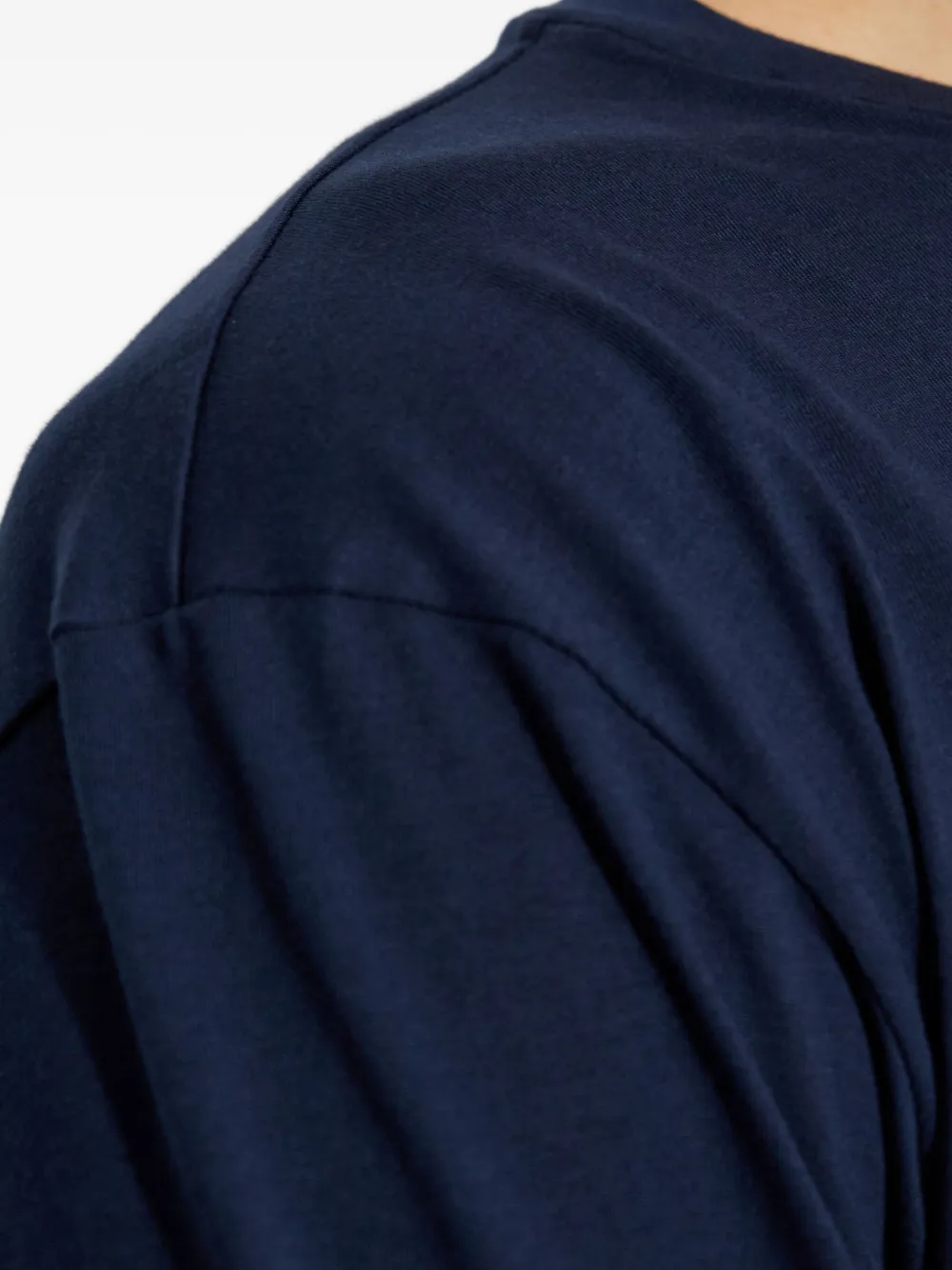 Hanro Katoenen T-shirt met lange mouwen Blauw