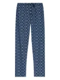 Hanro geometric-print drawstring trousers - Blue