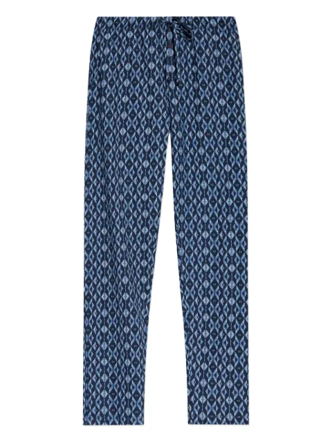 Hanro geometric-print drawstring trousers