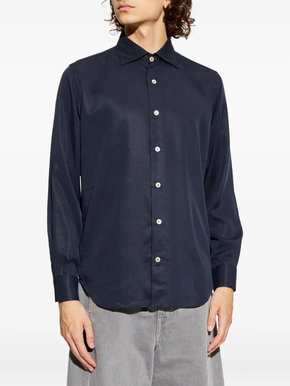 Eleventy Button-up overhemd Blauw