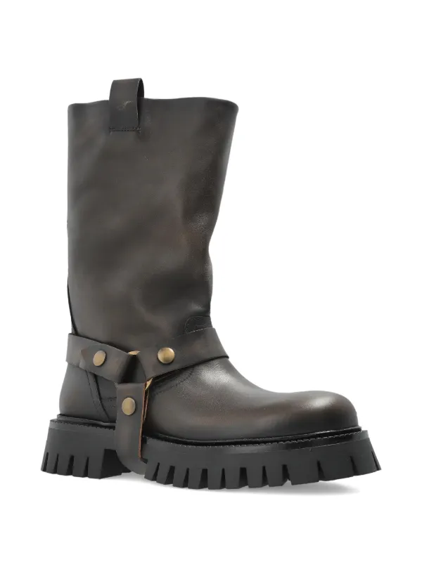 Golden Goose Kurt Chunky buckle-strap Leather Boots Brown FARFETCH PH