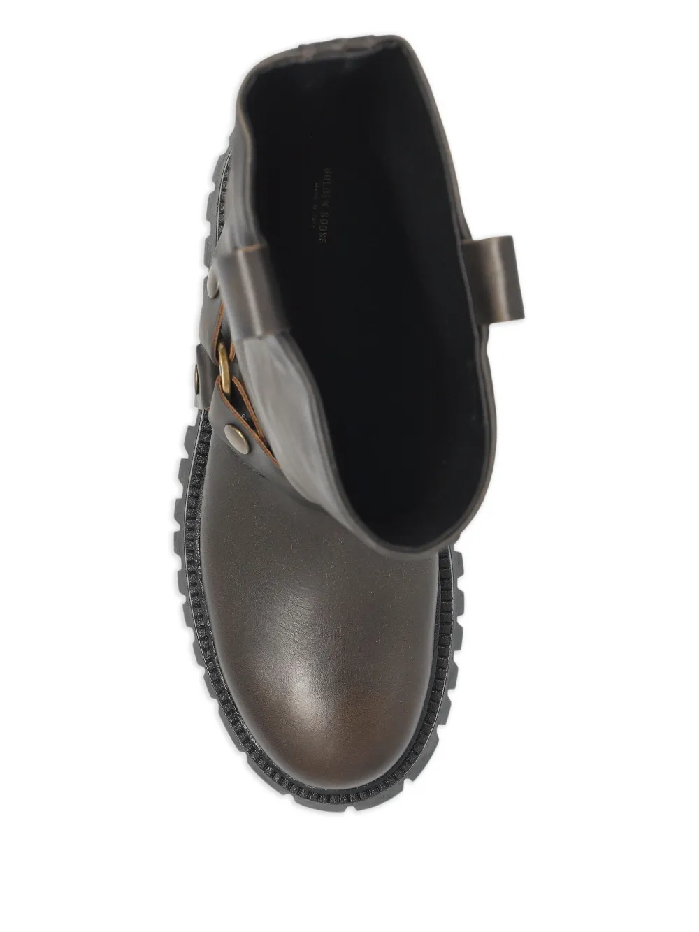 Golden Goose Kurt Chunky buckle-strap leather boots Brown