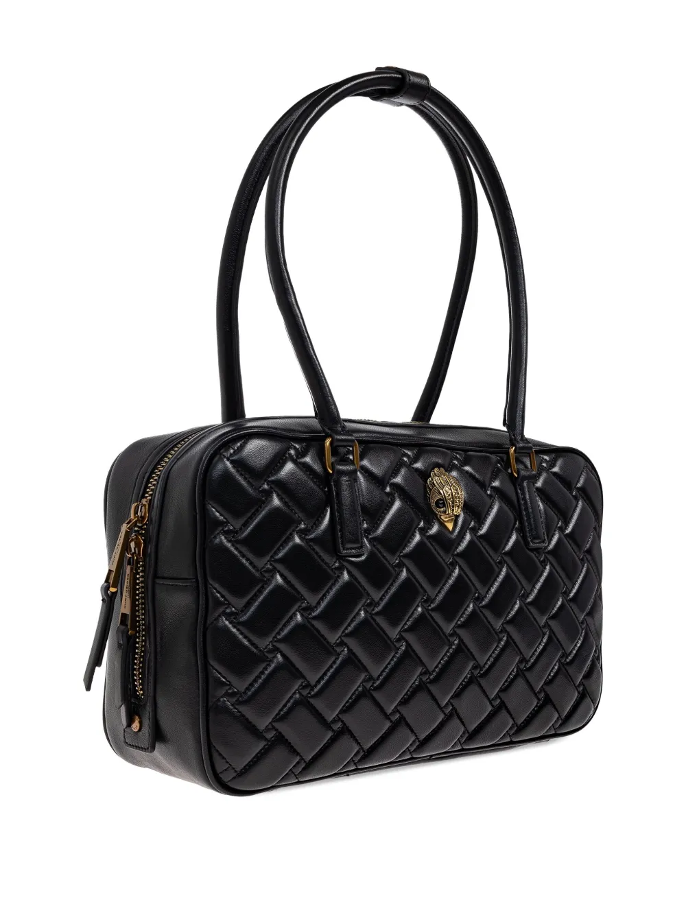 Kurt Geiger Small Kensington Drench Quilted Duffle Bag In Black