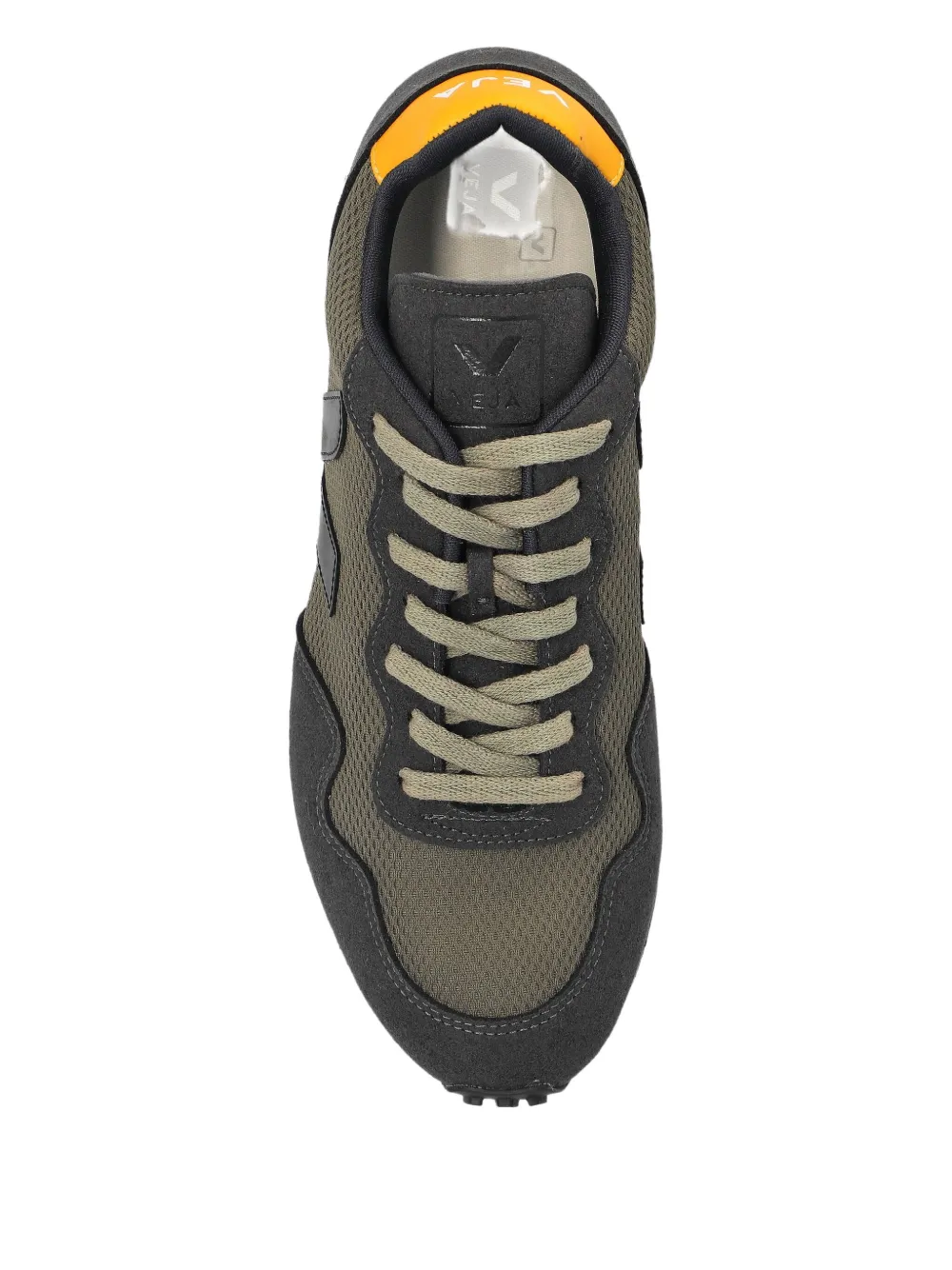 VEJA panelled suede trainers Green