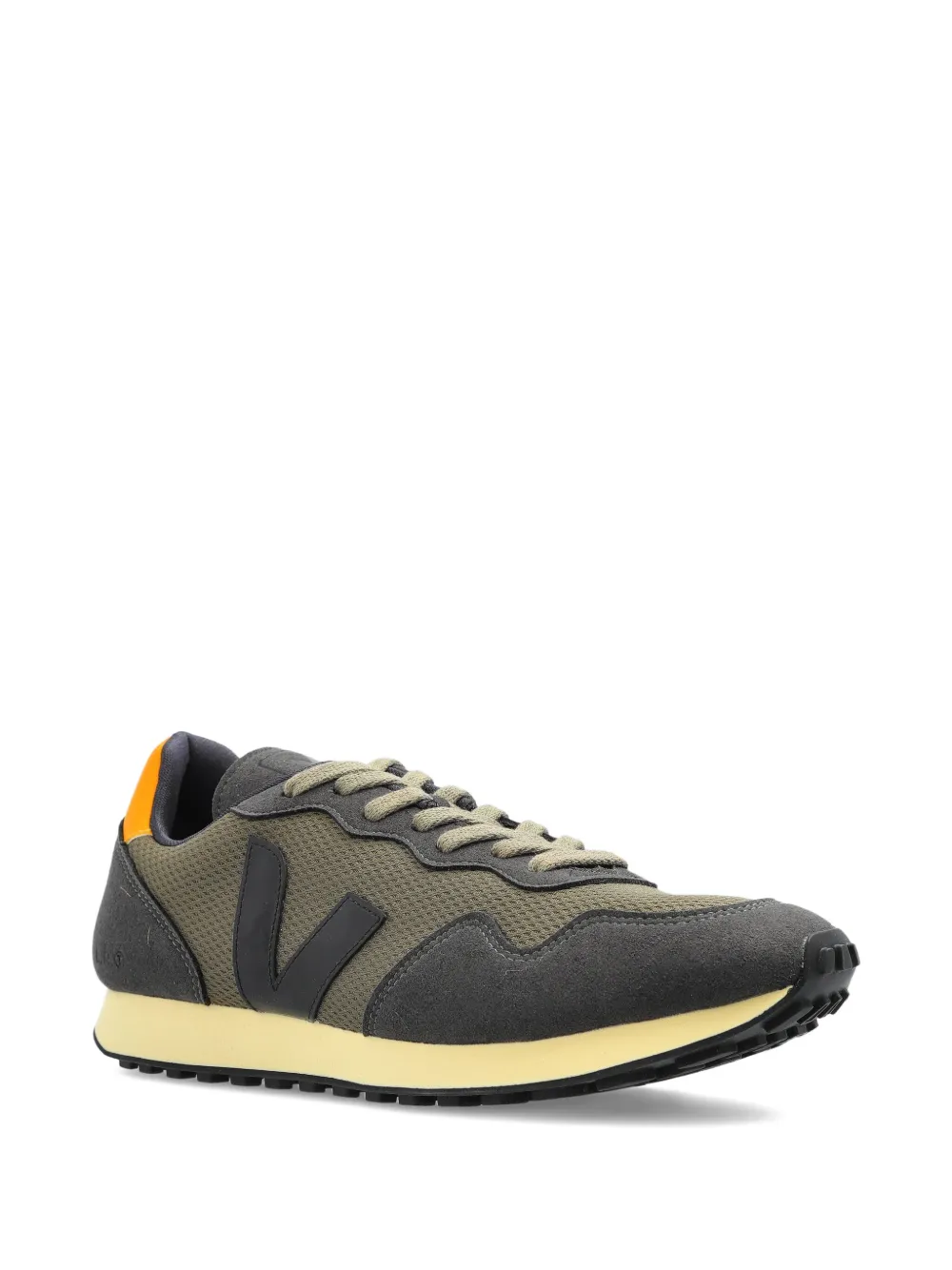 VEJA panelled suede trainers Green