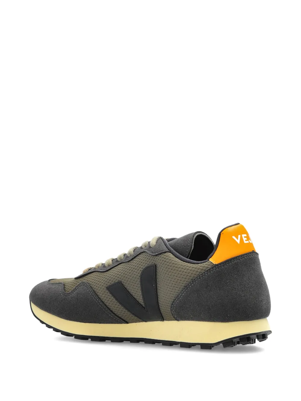 VEJA panelled suede trainers Green