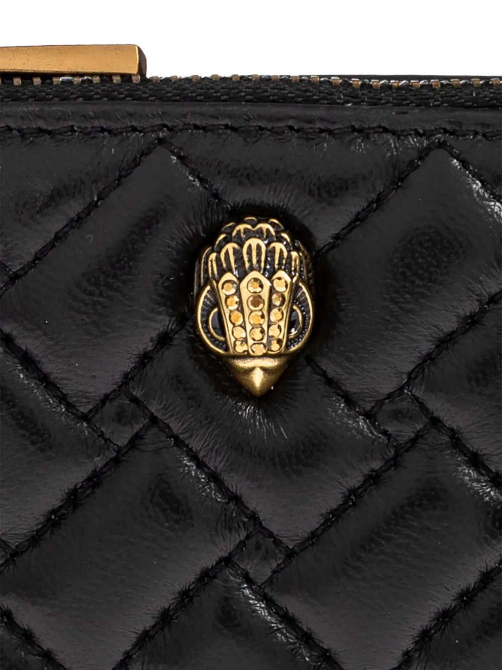 Kurt Geiger Quilted Bifold Wallet In Black