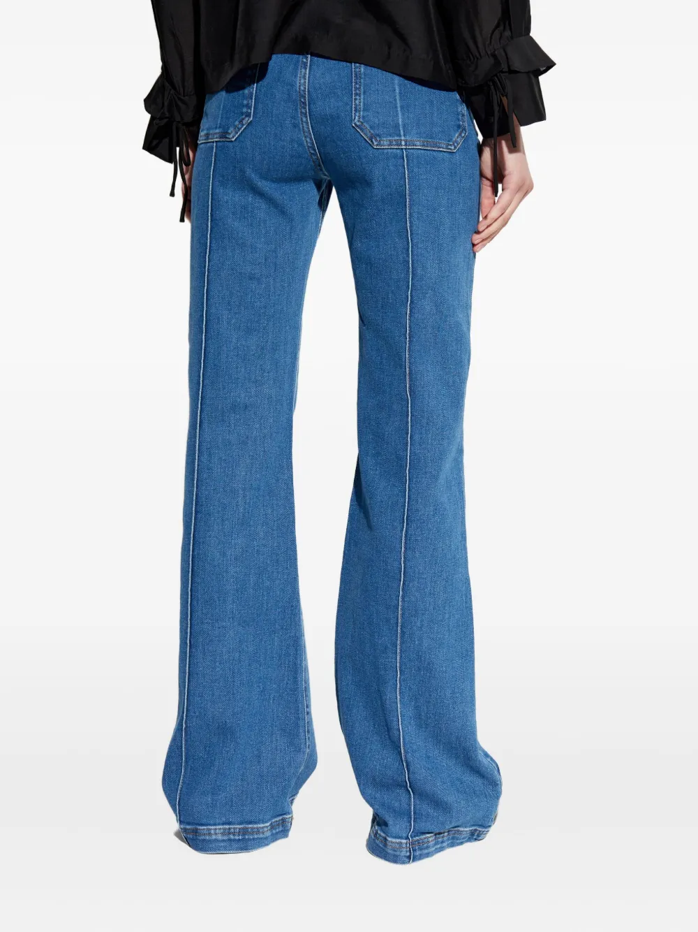 MUNTHE Broek met split in de zoom Blauw