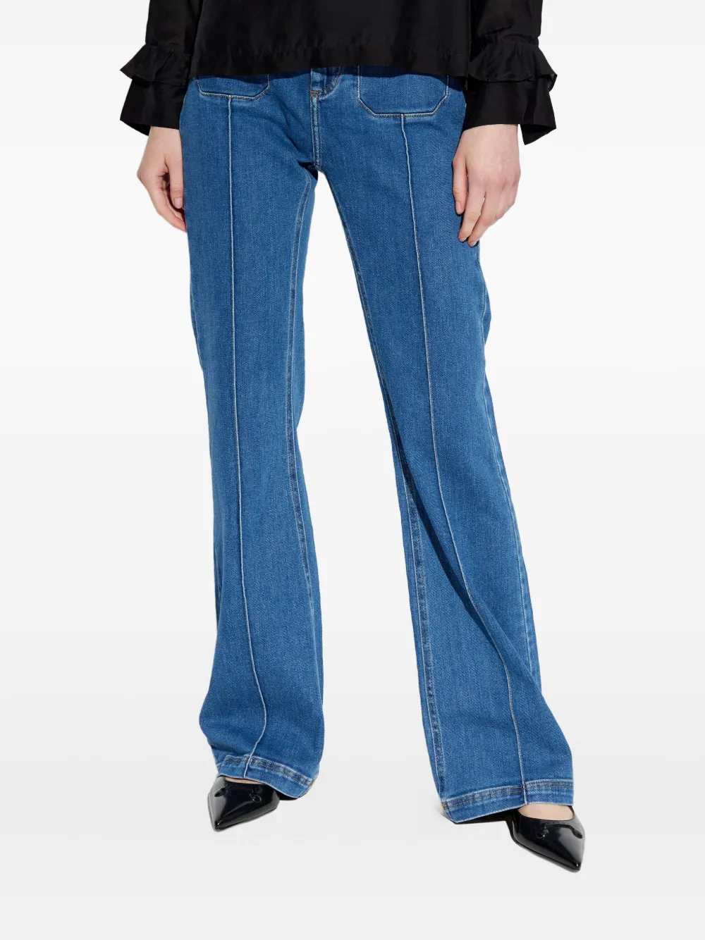 MUNTHE Broek met split in de zoom Blauw
