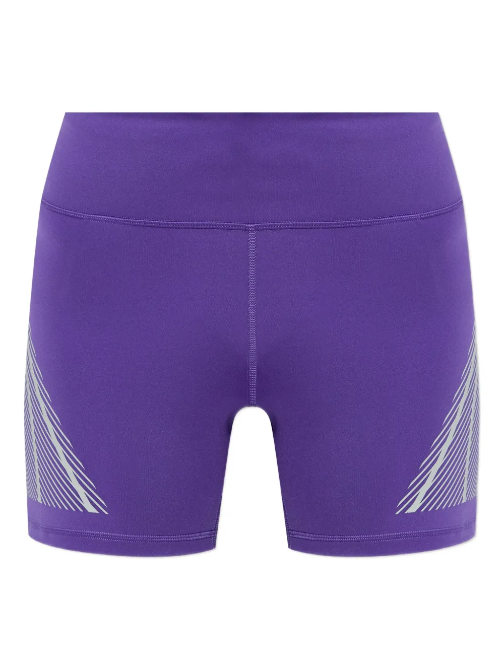 Adidas By Stella Mccartney Reflective-stripe Running Shorts In Blue