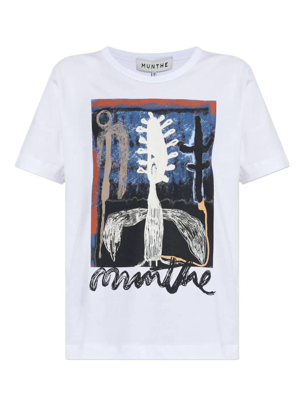 MUNTHE abstract-print T-shirt | White | Image 1