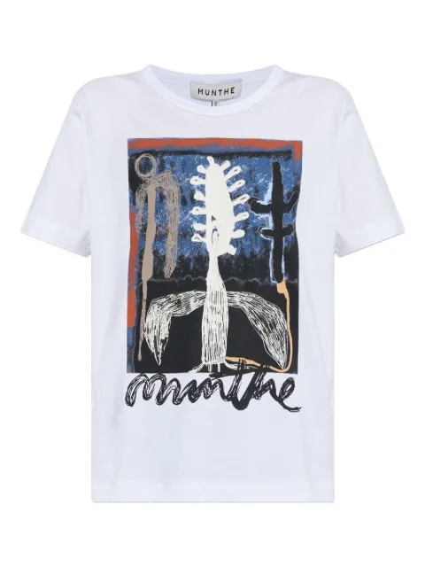 MUNTHE abstract-print T-shirt