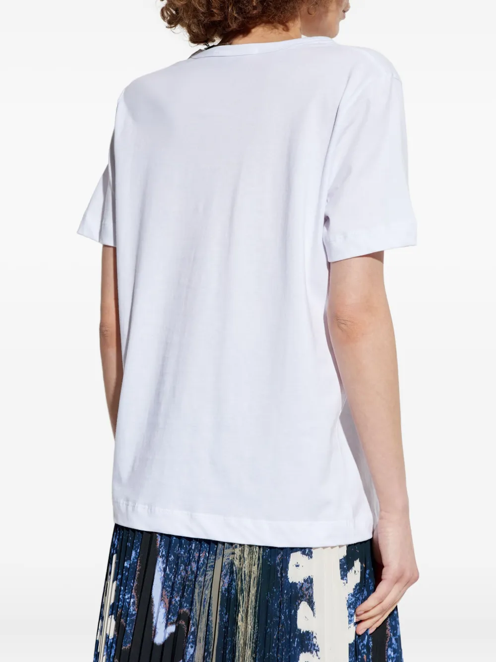 MUNTHE T-shirt met abstracte print Wit