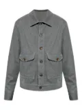 Eleventy button-fastening flap-pocket jacket - Grey