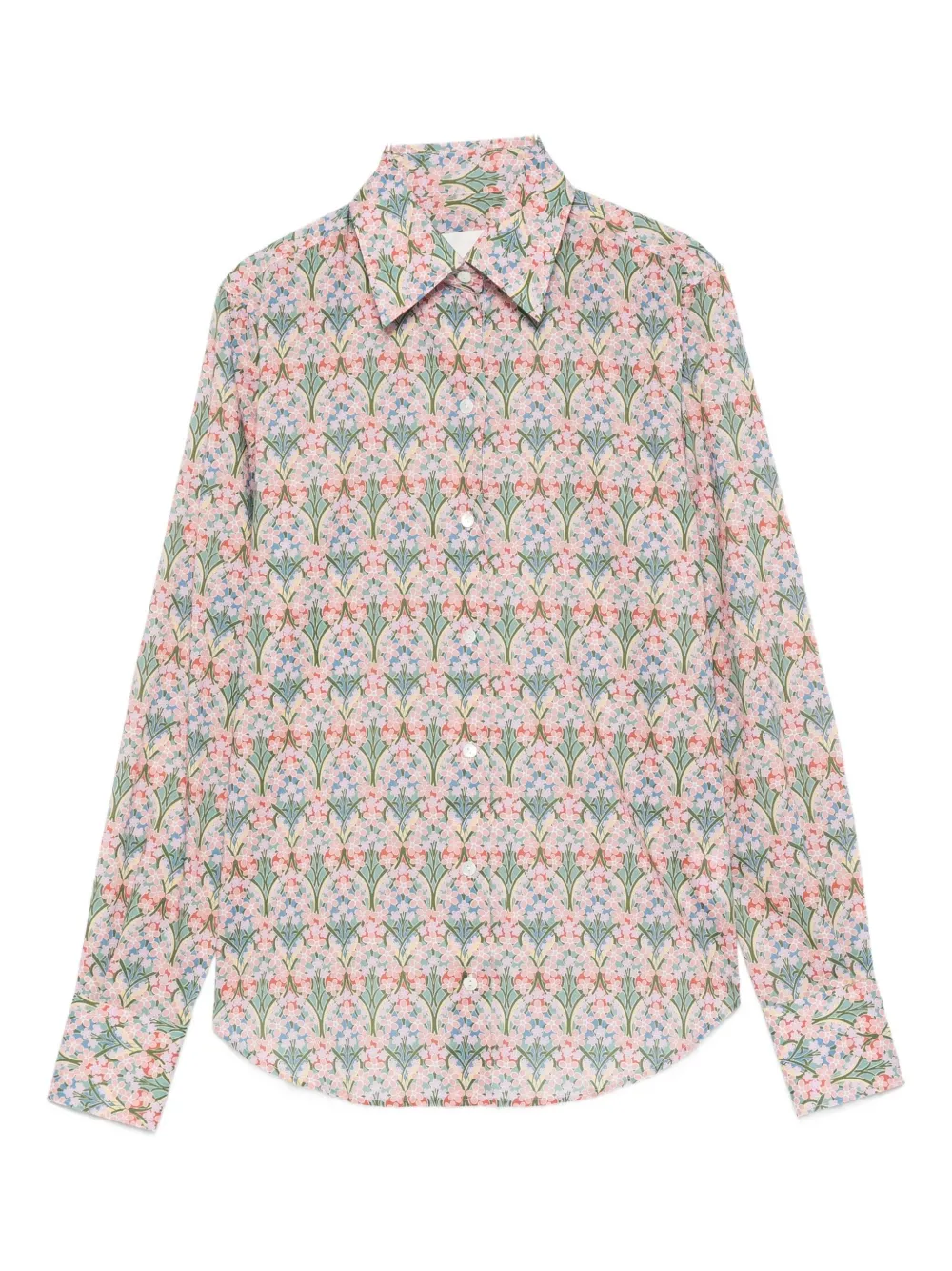 floral-print shirt