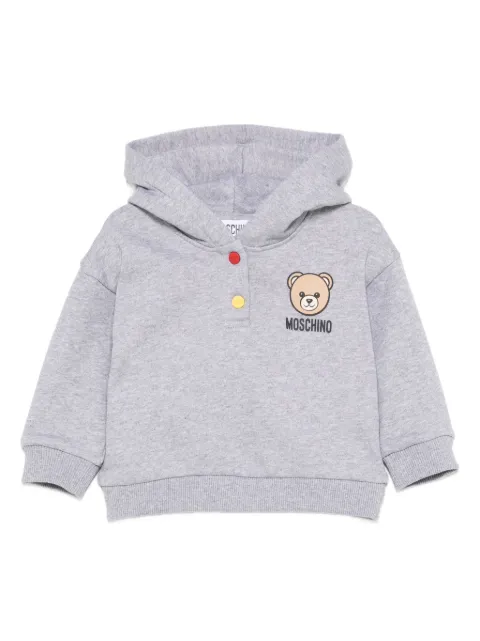 Moschino Kids teddy-print hoodie