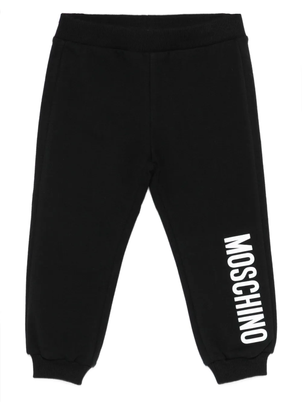 Moschino Kids Joggingbroek met logo Zwart