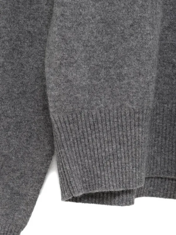 TOTEME リブカフス カシミアセーター | グレー | FARFETCH JP