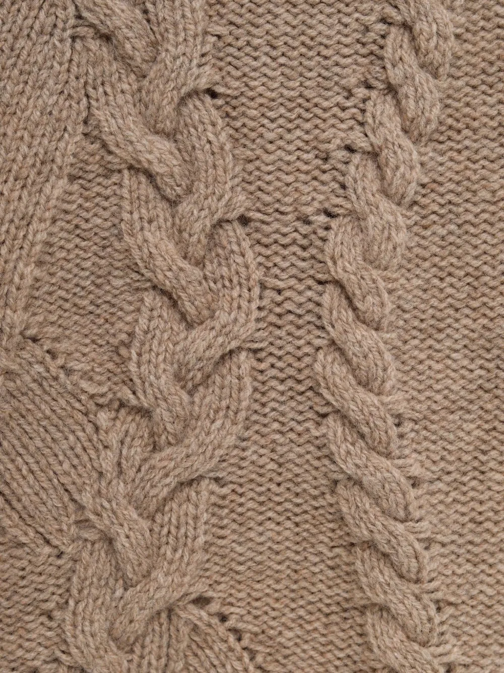 Gimaguas Julita kabelgebreide mini-rok Beige