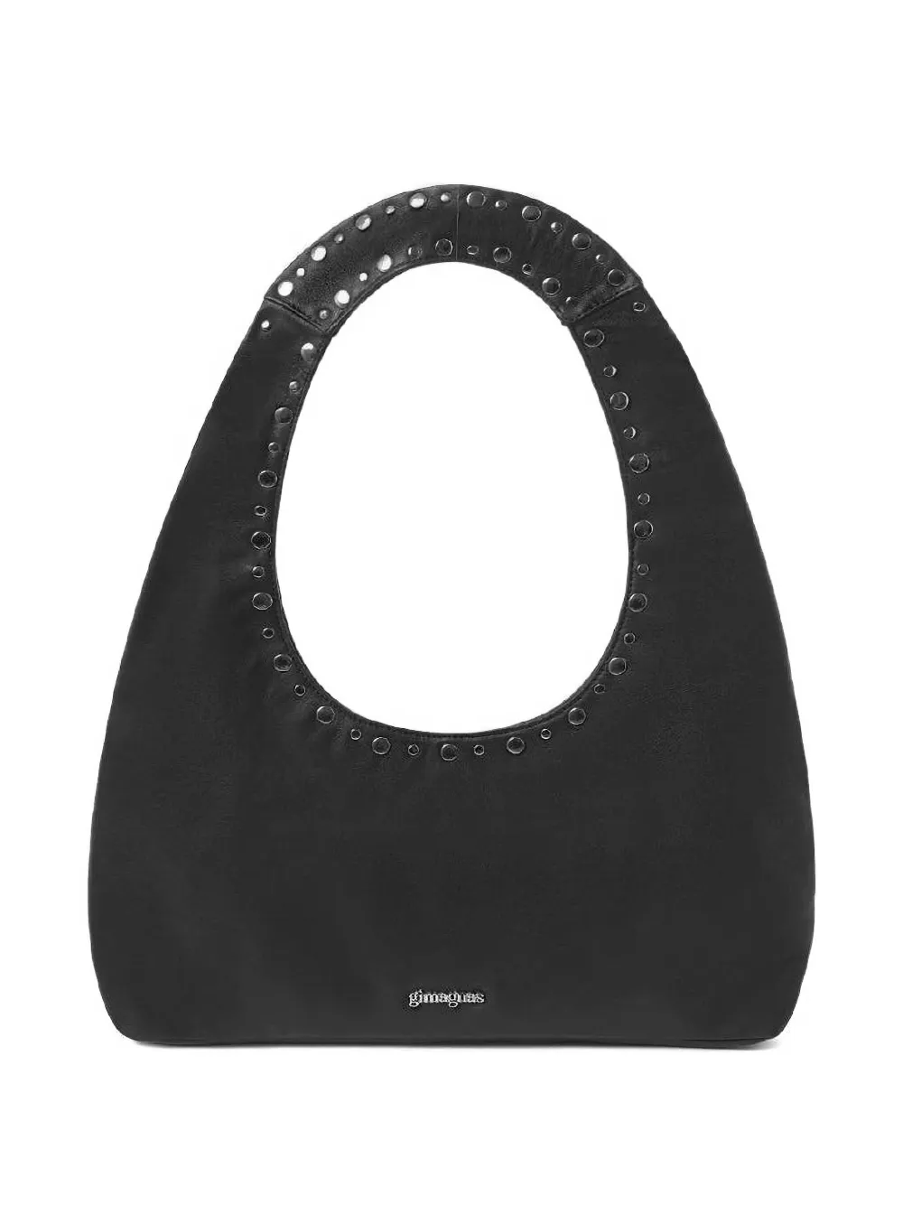 Gimaguas Franca stud-embellished leather tote bag - Zwart