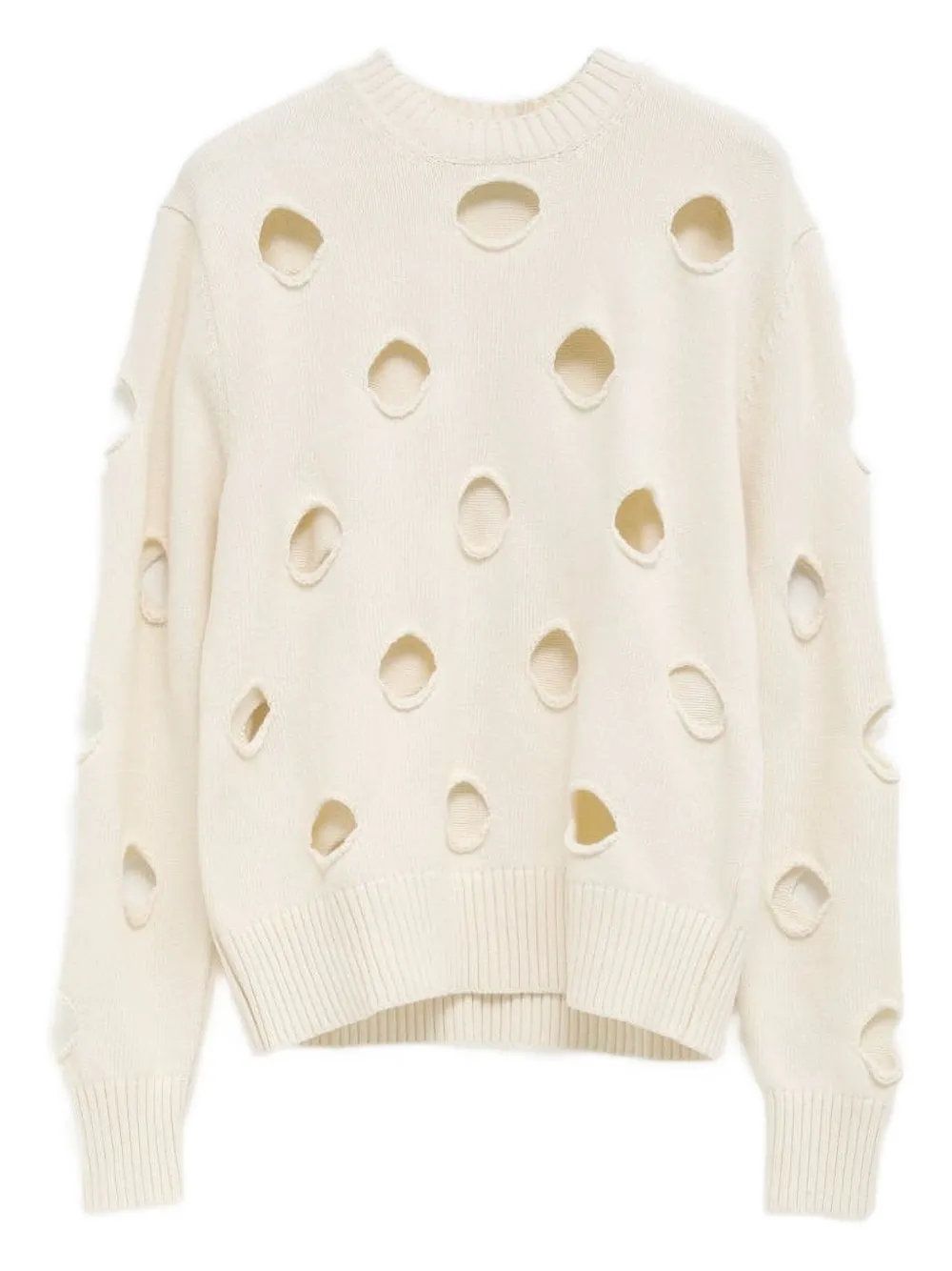 Gimaguas cut-out cotton sweater | White | Image 1