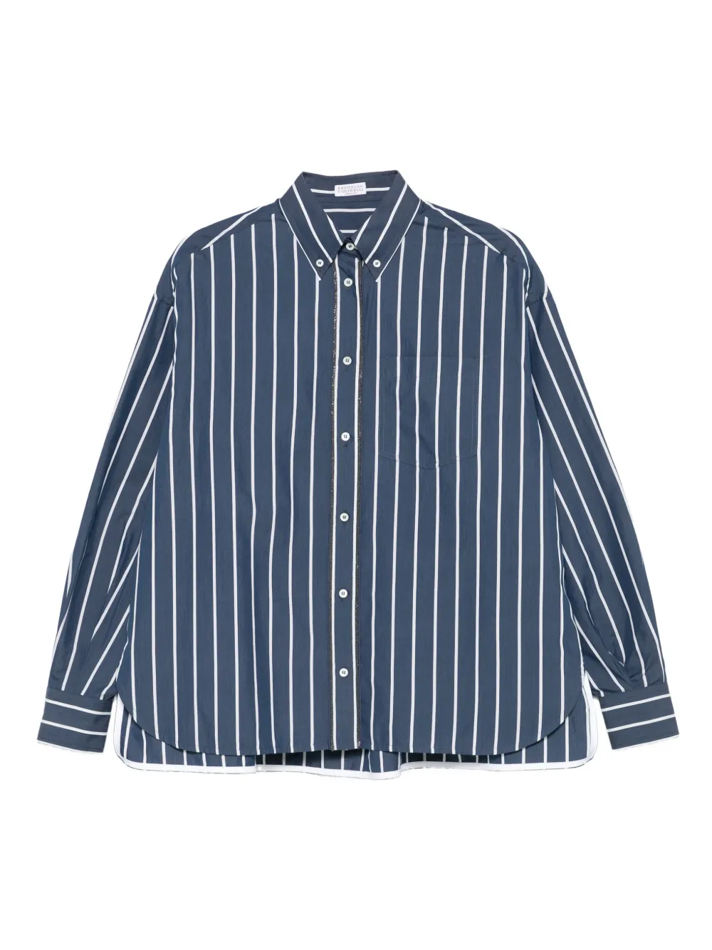 Brunello Cucinelli Gestreept blouse Blauw