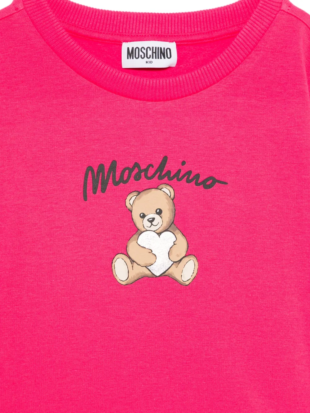 Moschino Kids Sweater met teddybeerprint Roze