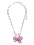 YVMIN rabbit pink-gemstone necklace - Silver