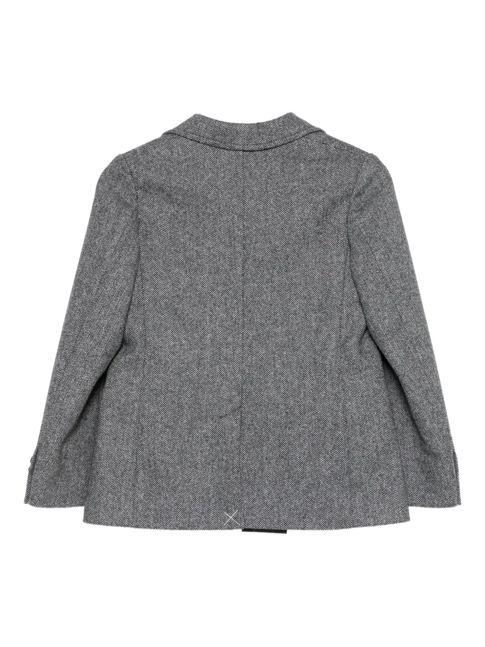 Dolce & Gabbana Herringbone Blazer In Gray