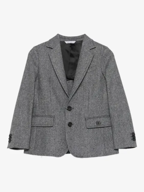 Dolce & Gabbana Kids blazer con motivo pied de poule