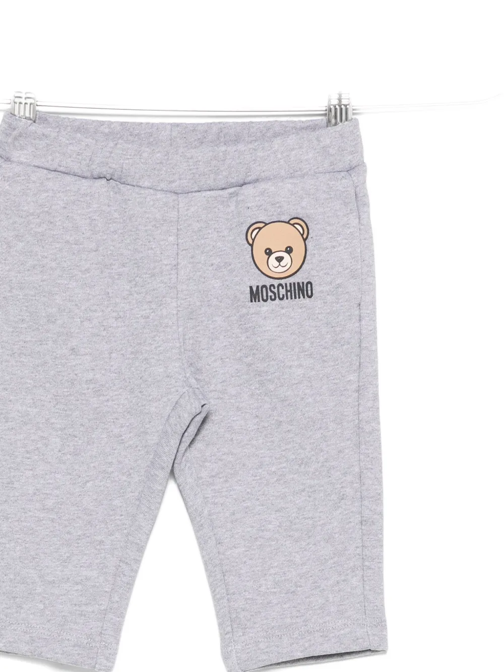 Moschino Teddy Bear-print Tracks Pants In Gray
