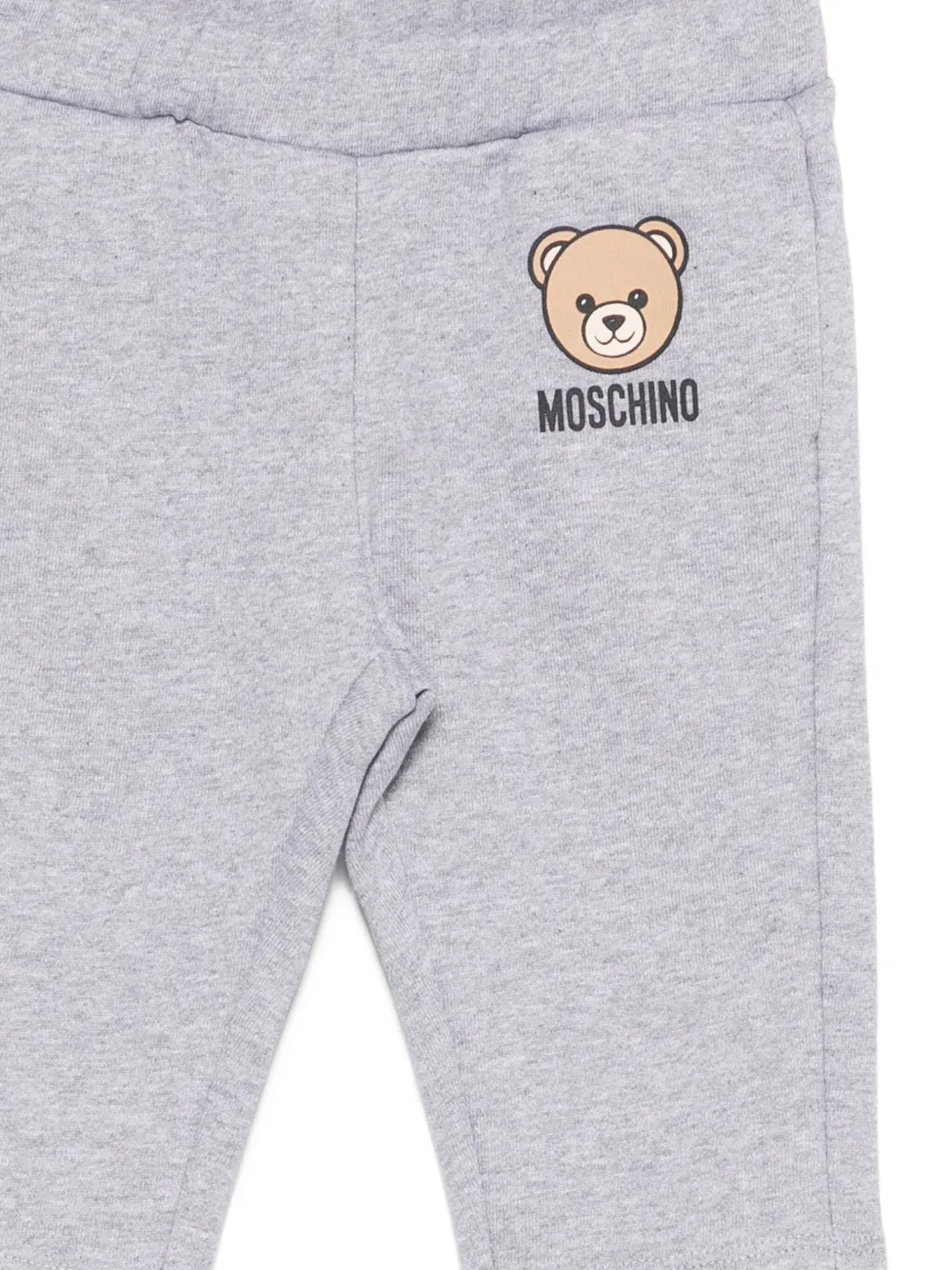 Moschino Kids Trainingsbroek met teddybeerprint Grijs