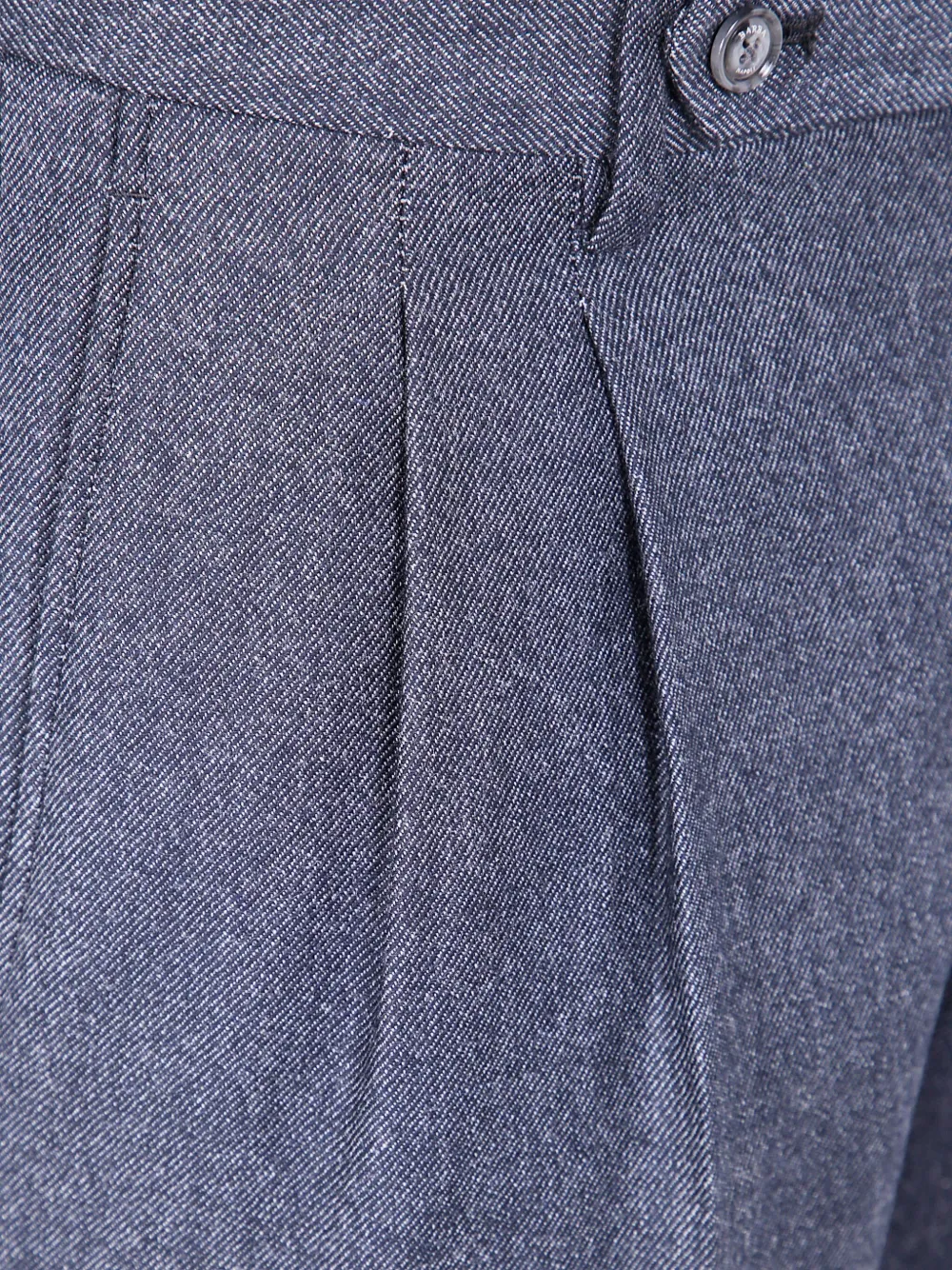 Barba Firenze geplooide wollen broek Grijs