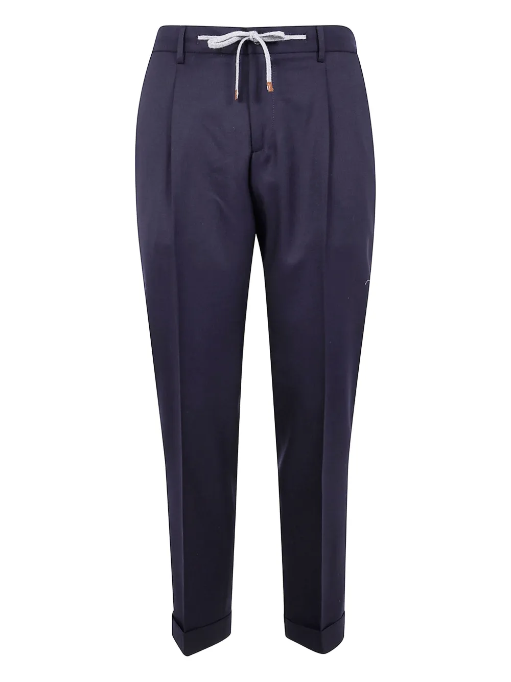 Barba Roma plooibroek met trekkoord Blauw