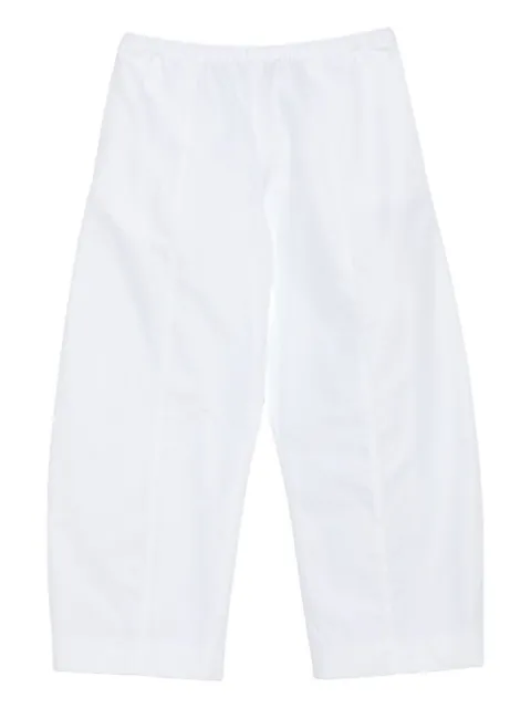 KHAITE elastic-waist cotton trousers