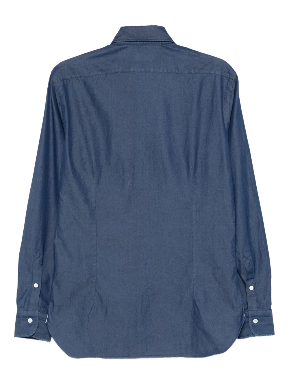 Barba long-sleeve button-down shirt - Blauw
