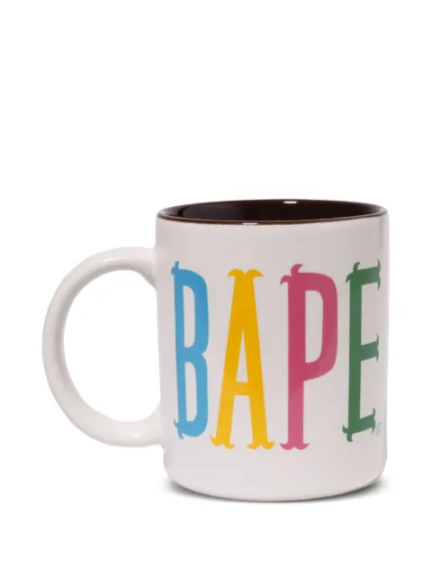 A BATHING APE® logo-print mug