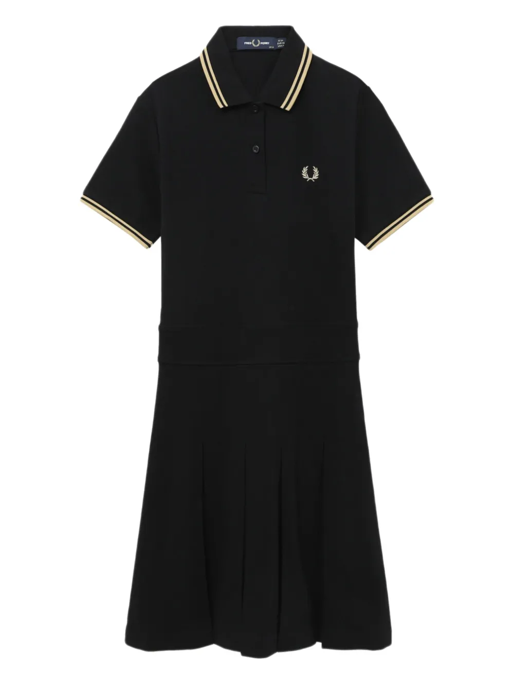pleated polo mini day dress