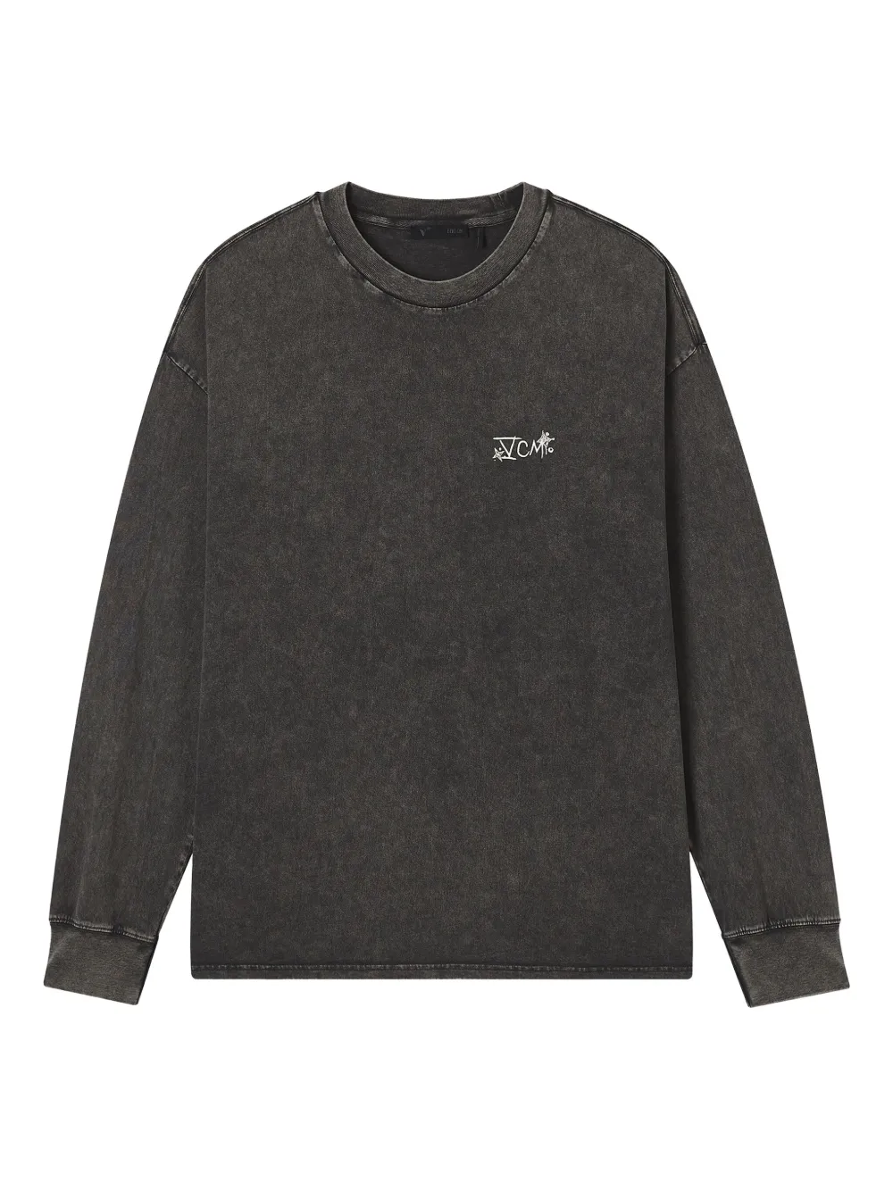 FIVE CM acid-wash long-sleeve T-shirt | Grey | Image 1