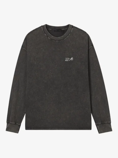 FIVE CM acid-wash long-sleeve T-shirt