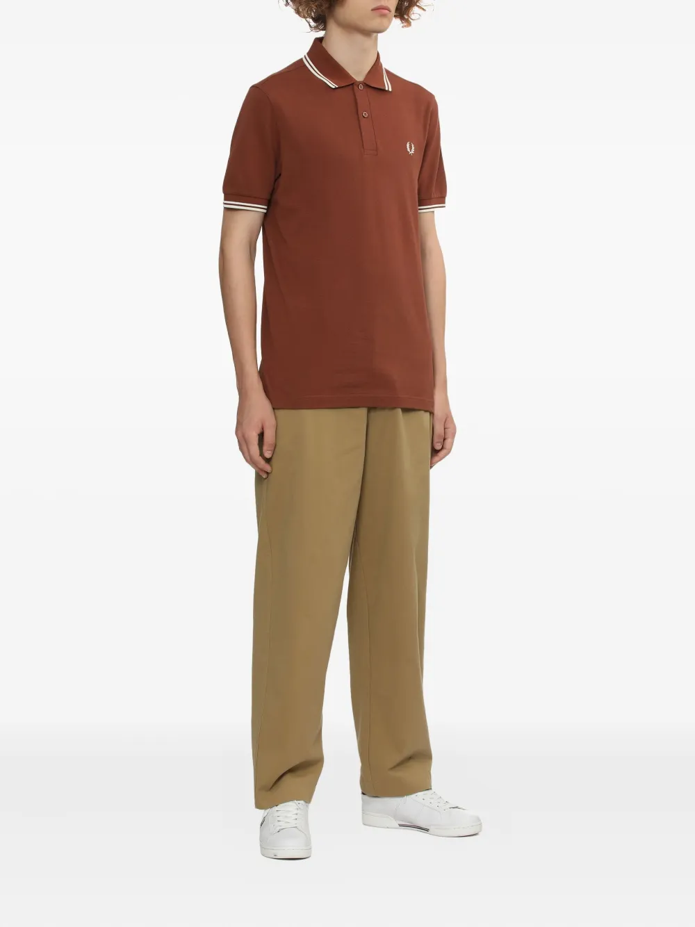 Fred Perry tipped-collar polo shirt - Bruin