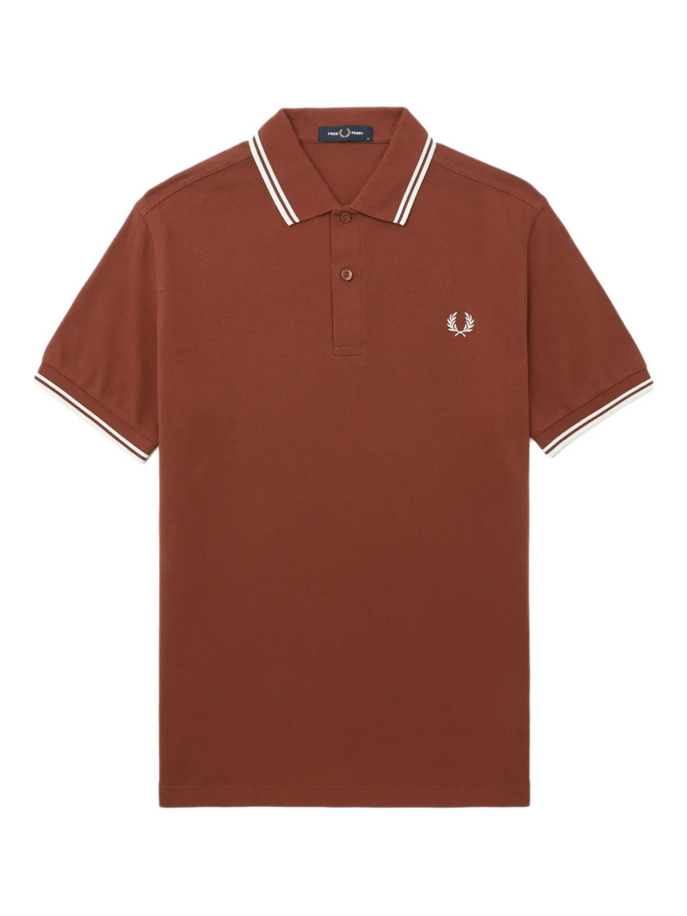 tipped-collar polo shirt
