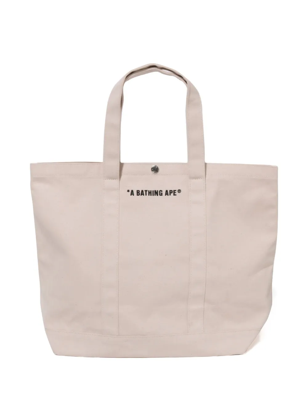 A BATHING APE graphic-logo tote bag Beige