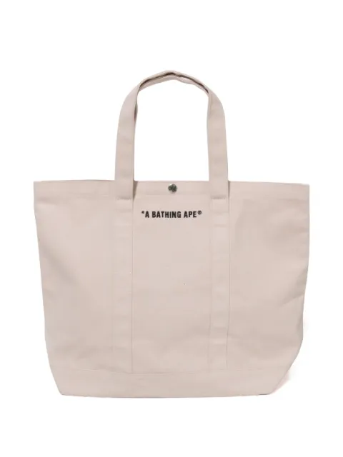 A BATHING APE® graphic-logo tote bag